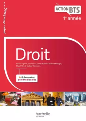 Couverture du produit · Action BTS Droit BTS 1re année - Livre élève - Ed. 2017