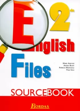 Couverture du produit · English files, seconde. Source book