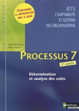 Couverture du produit · Processus 7 - Détermination et analyse des coûts - BTS CGO 1re année