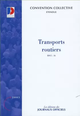 Couverture du produit · Transports routiers et activités auxiliaires du transport