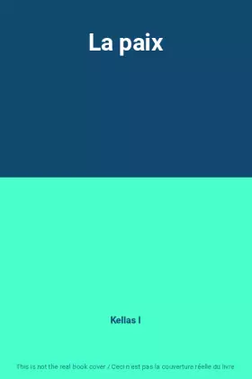 Couverture du produit · La paix