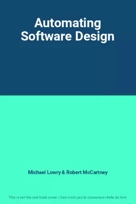 Couverture du produit · Automating Software Design