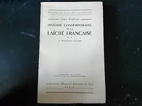 Couverture du produit · Louis Capéran. Histoire contemporaine de la laïcité française