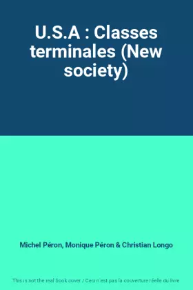 Couverture du produit · U.S.A : Classes terminales (New society)