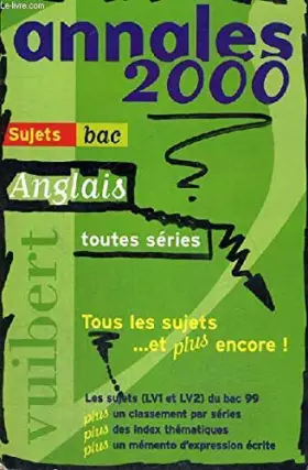 Couverture du produit · Anglais toutes séries, numéro 40