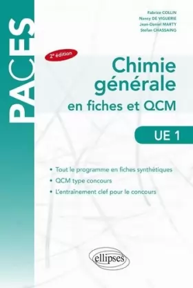 Couverture du produit · UE1 Chimie générale: Fiches et QCM