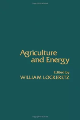 Couverture du produit · Agriculture and Energy