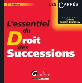 Couverture du produit · L'essentiel du droit des successions