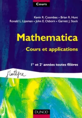 Couverture du produit · Mathematica, cours et applications : 1re et 2e années toutes filières
