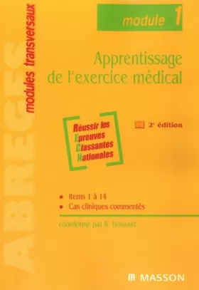 Couverture du produit · Apprentissage de l'exercice médical (module 1)