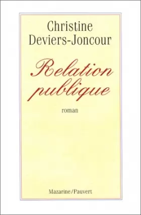 Couverture du produit · Relation publique