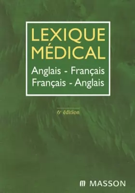 Couverture du produit · Lexique médical anglais-français/français-anglais