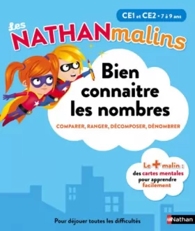 Couverture du produit · Maths : bien connaître les nombres au CE1 et CE2 - Nathan Malins 7/9 ans