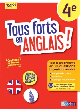 Couverture du produit · Tous forts en Anglais 4e - Nouveau programme 2016
