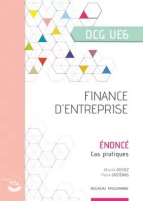 Couverture du produit · Finance d'entreprise - Énoncé: UE 6 du DCG