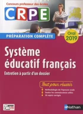 Couverture du produit · Système éducatif français - Oral 2019 - Préparation complète - CRPE