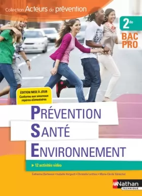 Couverture du produit · Prévention Santé Environnement 2e BAC PRO