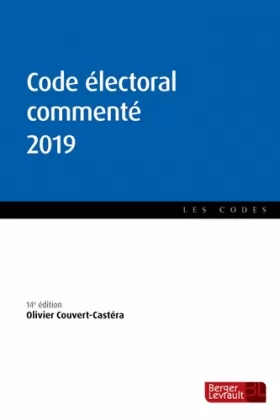 Couverture du produit · Code électoral commenté 2019 (14e éd.)