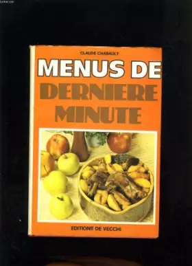 Couverture du produit · MENUS DE DERNIERE MINUTE