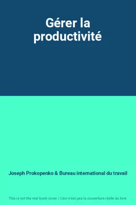 Couverture du produit · Gérer la productivité
