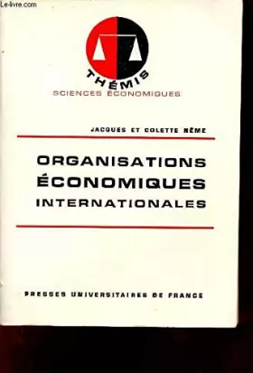 Couverture du produit · Organisations Economiques Internationales
