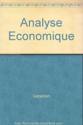 Couverture du produit · Analyse économique