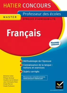 Couverture du produit · Epreuve Ecrite Admissibilité Français Concours 2013: Concours Professeur des Ecoles