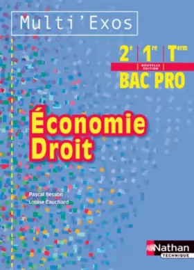 Couverture du produit · Economie - Droit 2e/1re/Tle Bac Pro