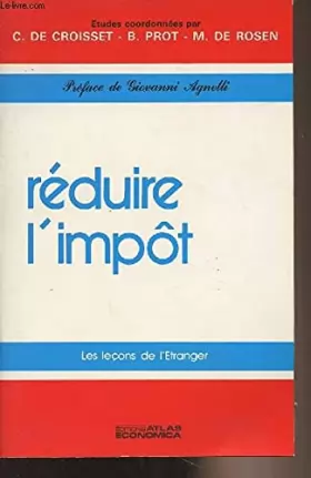 Couverture du produit · Reduire l'impot : les lecons de l'étranger