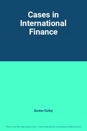 Couverture du produit · Cases in International Finance