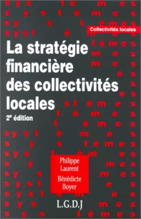 Couverture du produit · La stratégie financière des collectivités locales