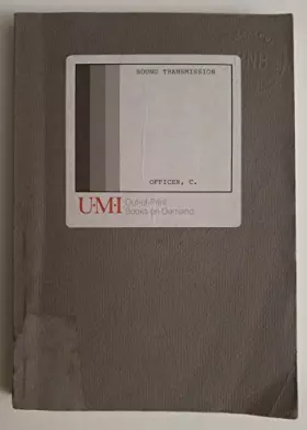 Couverture du produit · Introduction to the theory of sound transmission with application to the ocean (McGrawHill series in the geological sciences)
