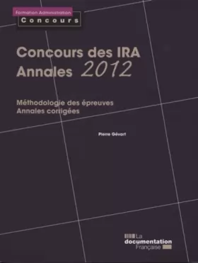 Couverture du produit · Concours des IRA : Annales 2012