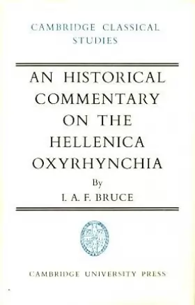 Couverture du produit · An Historical Commentary on the Hellenica Oxyrhynchia (Cambridge Classical Studies)