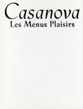 Couverture du produit · Casanova les menus plaisirs