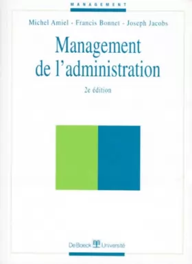 Couverture du produit · Management de l'administration, 2e édition
