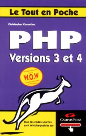 Couverture du produit · PHP versions 3 et 4
