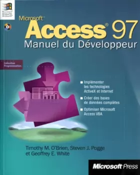 Couverture du produit · Manuel du développeur Microsoft Access 97, 1 CD-ROM inclus