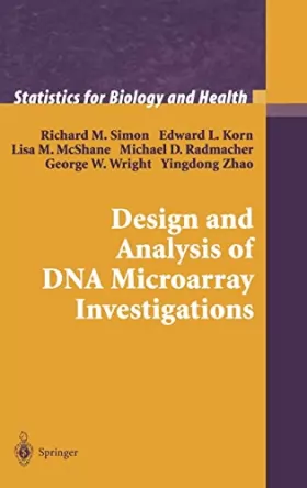 Couverture du produit · Design and Analysis of DNA Microarray Investigations