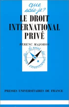 Couverture du produit · Le Droit international privé