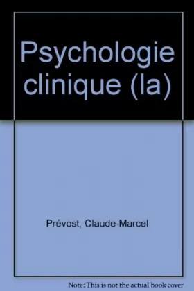 Couverture du produit · La Psychologie clinique