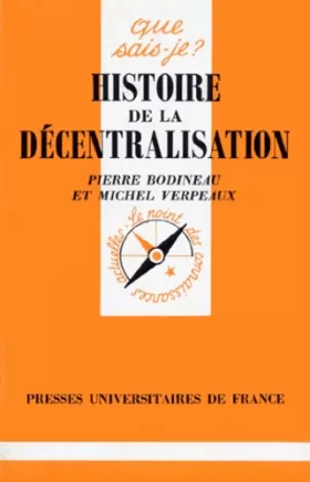 Couverture du produit · Histoire de la décentralisation