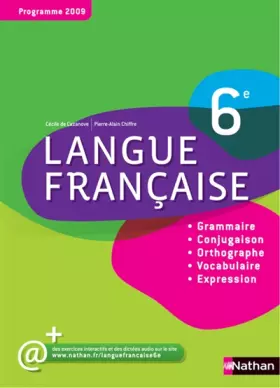 Couverture du produit · Langue francaise 6e : Programme 2009