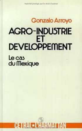 Couverture du produit · Agro-industrie et développement