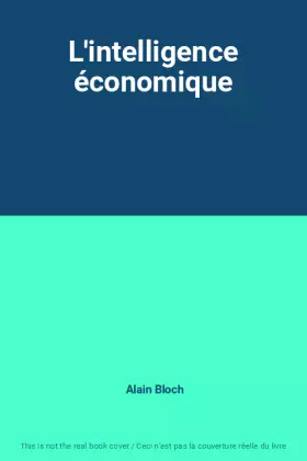 Couverture du produit · L'intelligence économique