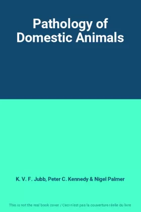 Couverture du produit · Pathology of Domestic Animals