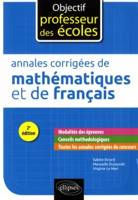 Couverture du produit · Annales corrigées de mathématiques et de français - 2e édition