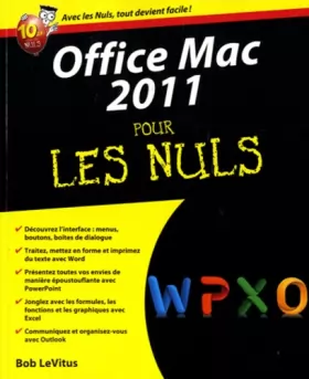 Couverture du produit · Office 2011 Mac Pour les nuls