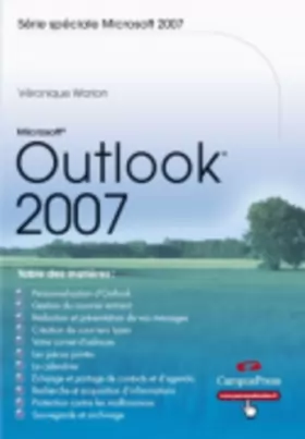 Couverture du produit · Outlook 2007