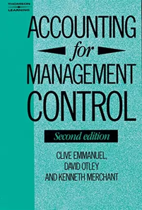 Couverture du produit · Accounting for Management Control